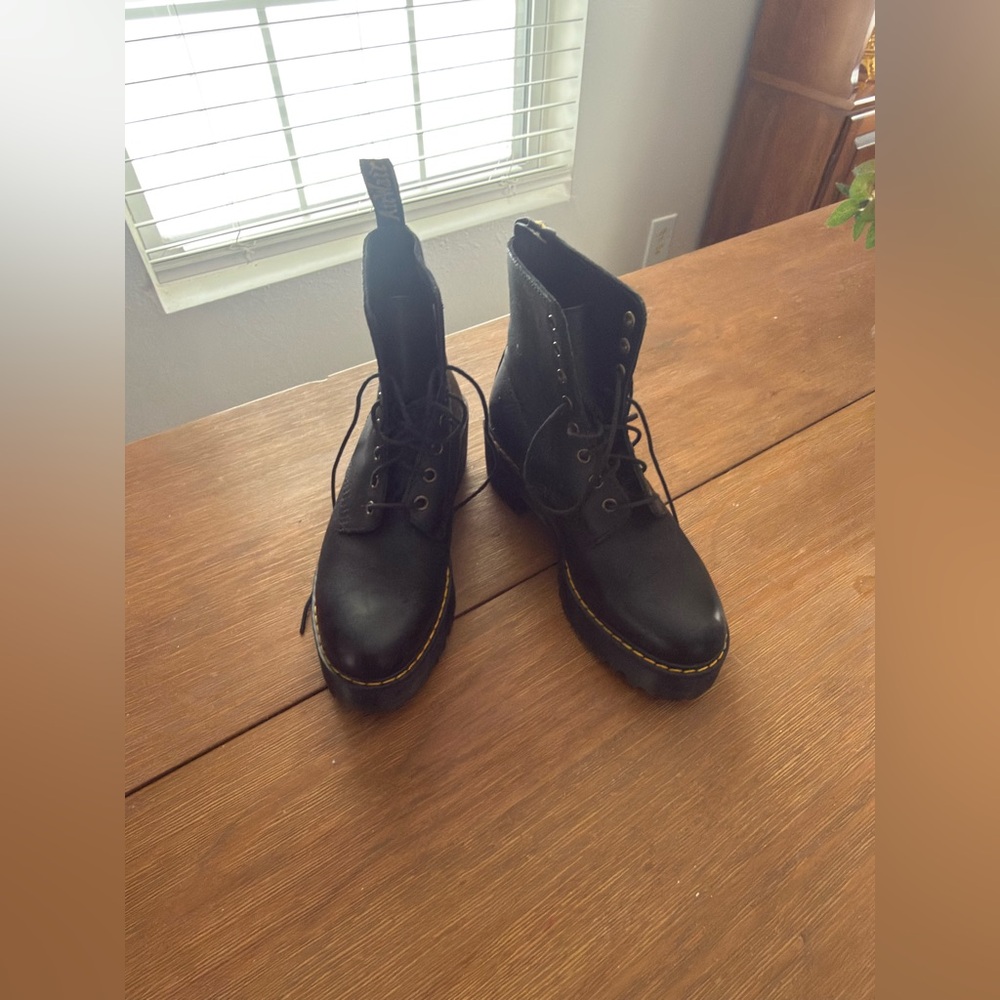 Dr Marten Black Lace-Up Boots